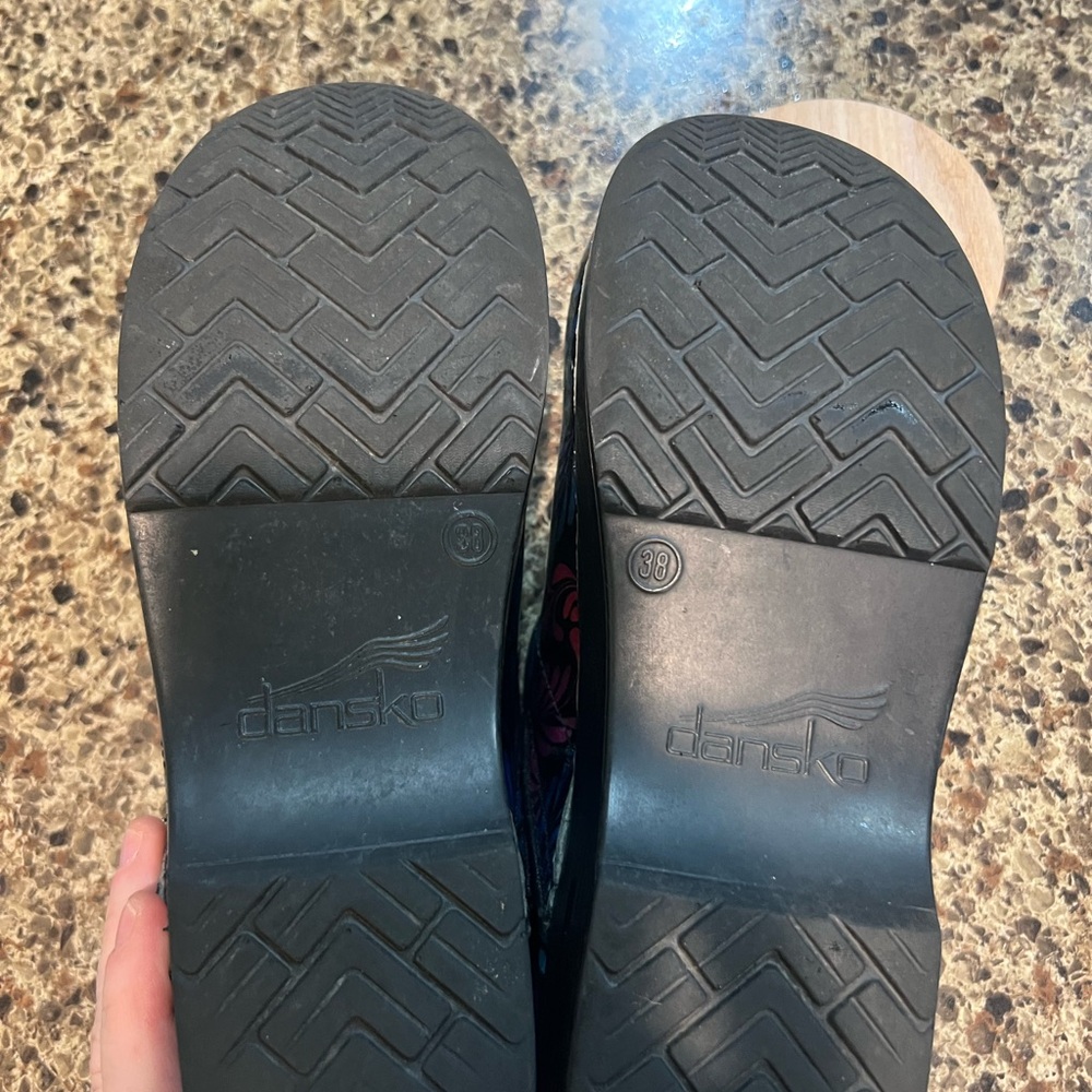 Dansko Clogs Iridescent Multicolored Swirl Design… - image 8